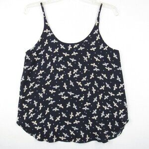 LOFT Neck Cami Bee Scoop Neck & Back Women's Size XS Spaghetti Straps Lined Top